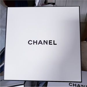 Chanel Signature New White Square Keepsake Or Gift Box with White Sleeve